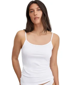CALIDA Onderhemd Natural Comfort Spaghetti-Top Set van 1 white Outlet