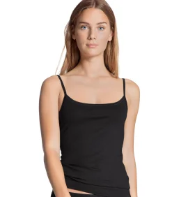 CALIDA Onderhemd Natural Comfort Spaghetti-Top Set van 2 white/black Best