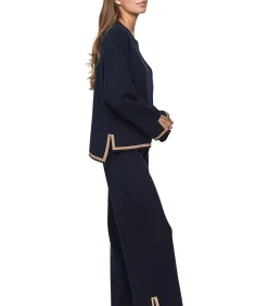 SELMARK Ontspannende pyjama broek top P113 WINTER WONDERLAND blue Discount