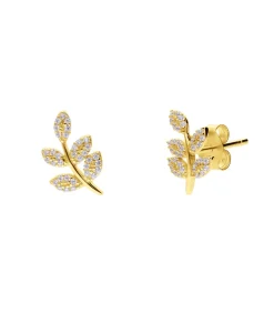 Lucardi Oorbellen 925 Zilver gold Discount