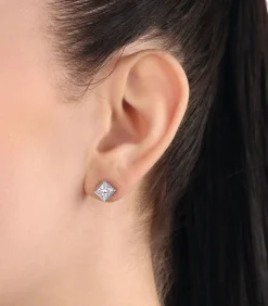Amor Oorbellen für Damen, 925 Sterling Silber, Zirkonia synth. silver Discount