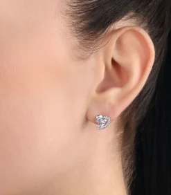 Amor Oorbellen für Damen, 925 Sterling Silber, Zirkonia synth. silver Clearance