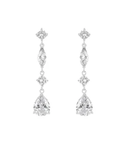 Amor Oorbellen für Damen, 925 Sterling Silber, Zirkonia synth. silver Outlet