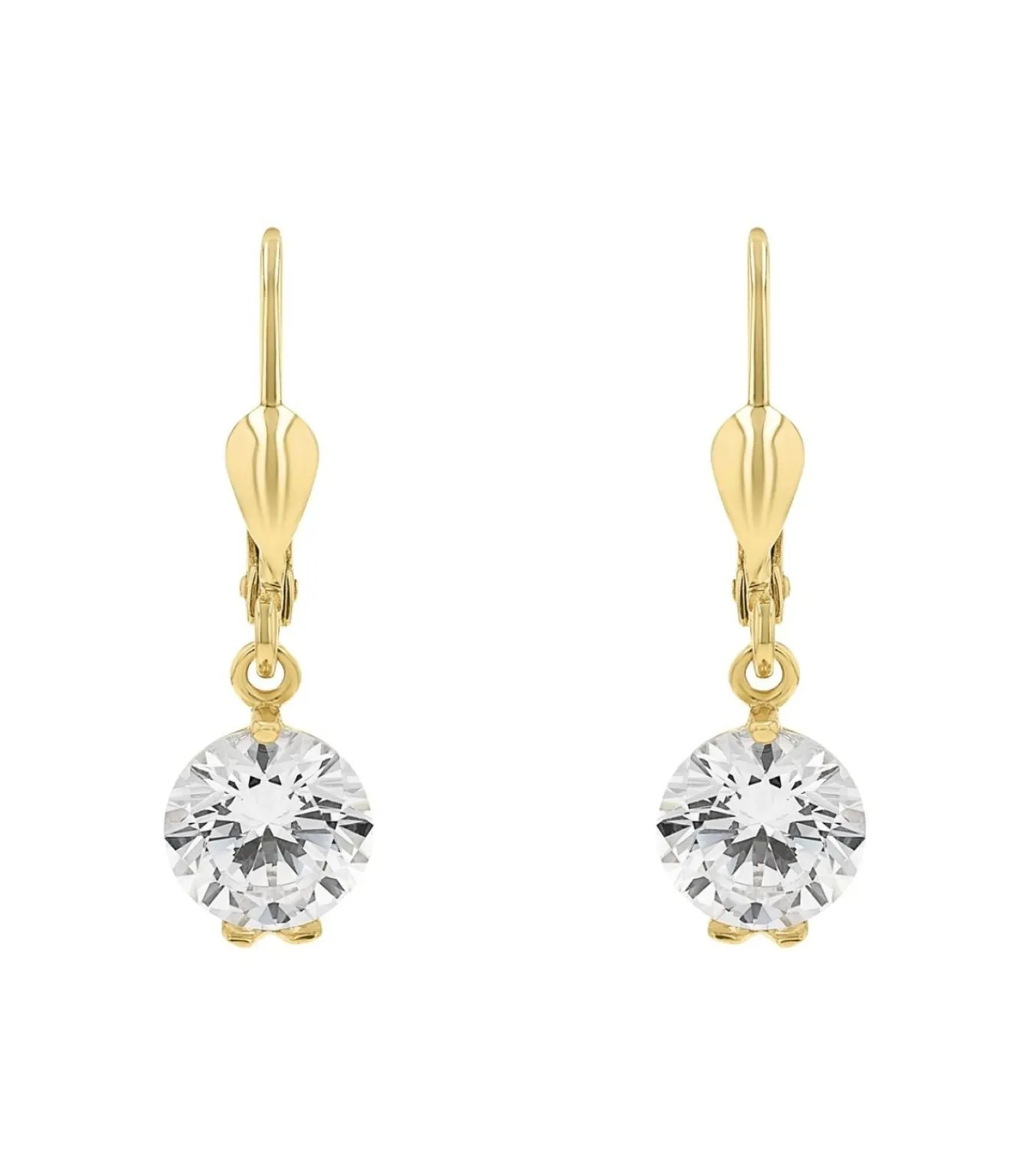 Amor Oorbellen für Damen, 375, Zirkonia synth. gold Best
