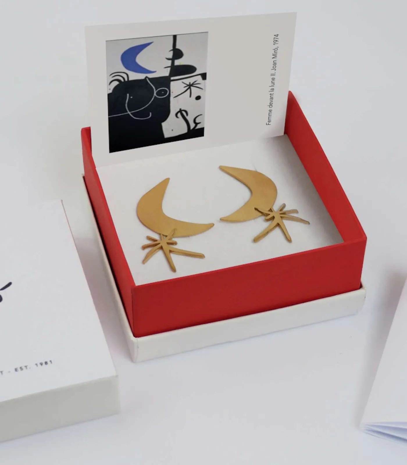 Joidart Oorbellen Miró Jewelry maan en ster gold Best