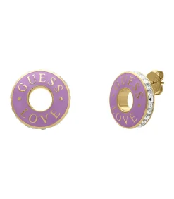 GUESS Oorbellen Staal - Goudkleurig purple Outlet
