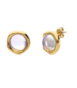 Lucardi Oorbellen Staal - Goudkleurig offWhite Discount