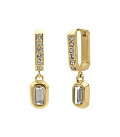 GUESS Oorbellen Staal - Goudkleurig white Discount