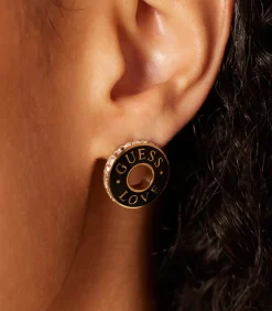 GUESS Oorbellen Staal - Goudkleurig black Clearance