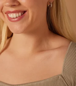 Lucardi Oorbellen Staal - Zilverkleurig silver New