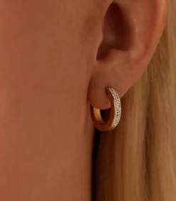 Lucardi Oorbellen Staal - Zilverkleurig gold Discount