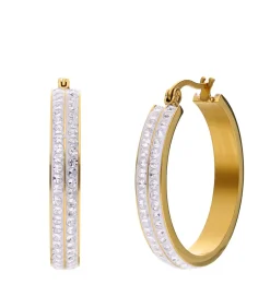 Lucardi Oorbellen Staal - Zilverkleurig gold Online