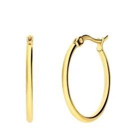 Lucardi Oorbellen Staal - Zilverkleurig gold Sale