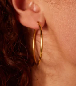Lucardi Oorbellen Staal - Zilverkleurig gold Sale