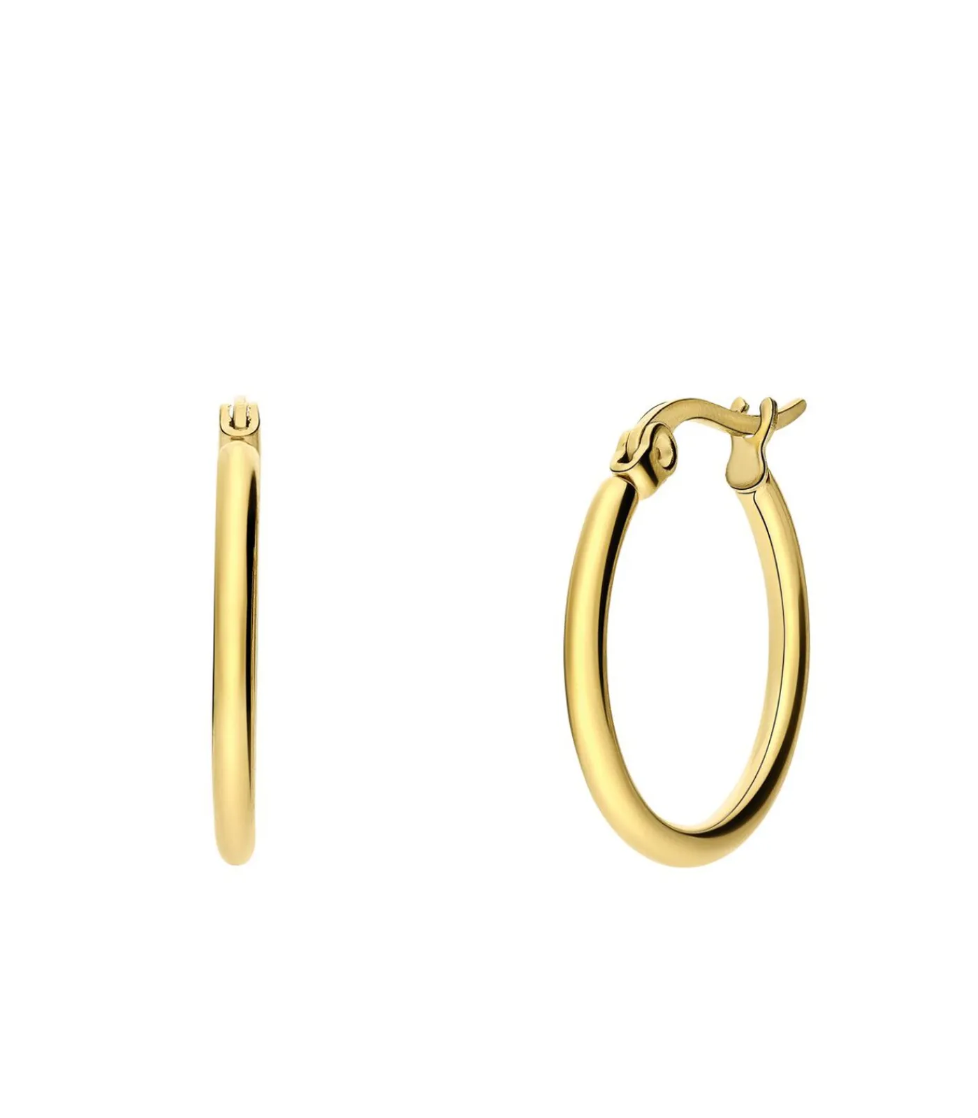 Lucardi Oorbellen Staal - Zilverkleurig gold Discount