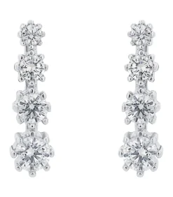 Amor Oorbellen voor dames, 925 Sterling zilver, zirkonia synth. silver Outlet