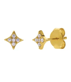 Lucardi Oorbellen Zilver - Goudkleurig gold Clearance