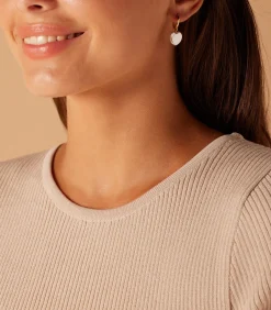 Lucardi Oorbellen Zilver - Hartjes gold Online