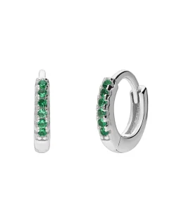 Lucardi Oorbellen Zilver - Zilverkleurig green Clearance