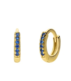 Lucardi Oorbellen Zilver - Zilverkleurig blue Hot