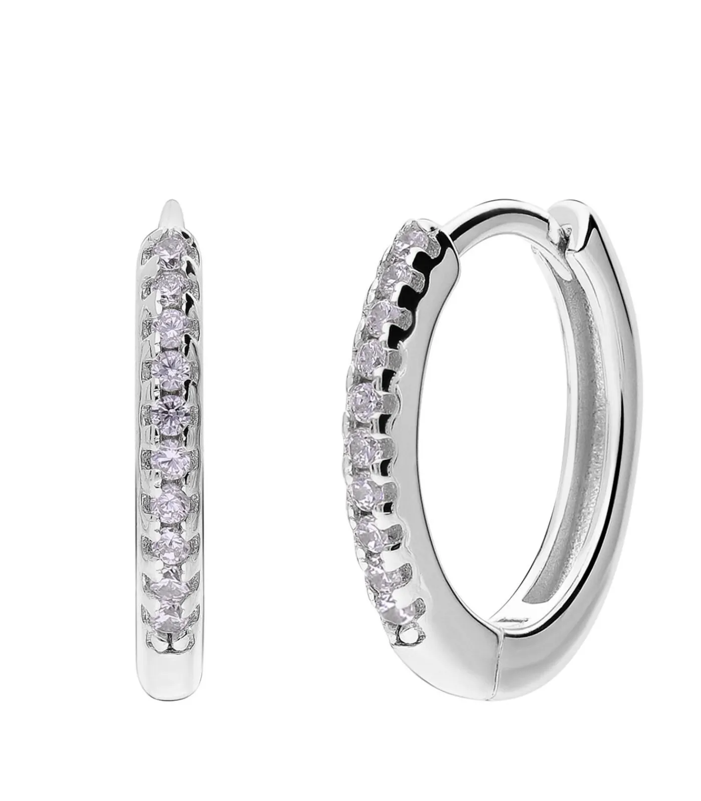 Lucardi Oorbellen Zilver - Zilverkleurig white Best