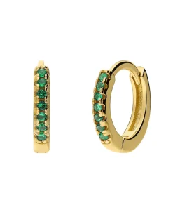 Lucardi Oorbellen Zilver - Zilverkleurig green Hot