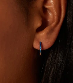Lucardi Oorbellen Zilver - Zilverkleurig blue