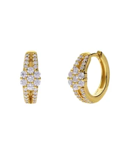 Lucardi Oorbellen Zilver - Zilverkleurig gold