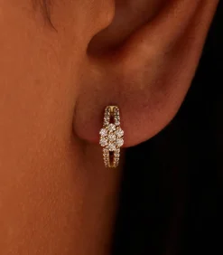 Lucardi Oorbellen Zilver - Zilverkleurig gold