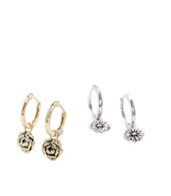 Lucardi Oorbellen Zilver - Zilverkleurig gold Outlet