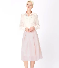 Smart & Joy Organza en satijnrok white Sale