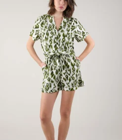 Deeluxe ORISA - Bohemian shorts voor dames orisa darkGreen Hot