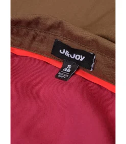 J&JOY Overall met riem en borstzakken khaki Discount