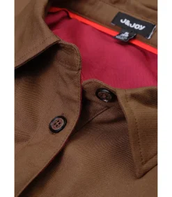 J&JOY Overall met riem en borstzakken khaki Discount