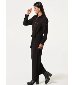 J&JOY Overall met ritssluiting en borstzakken blue Clearance
