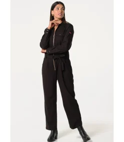 J&JOY Overall met ritssluiting en borstzakken blue Clearance