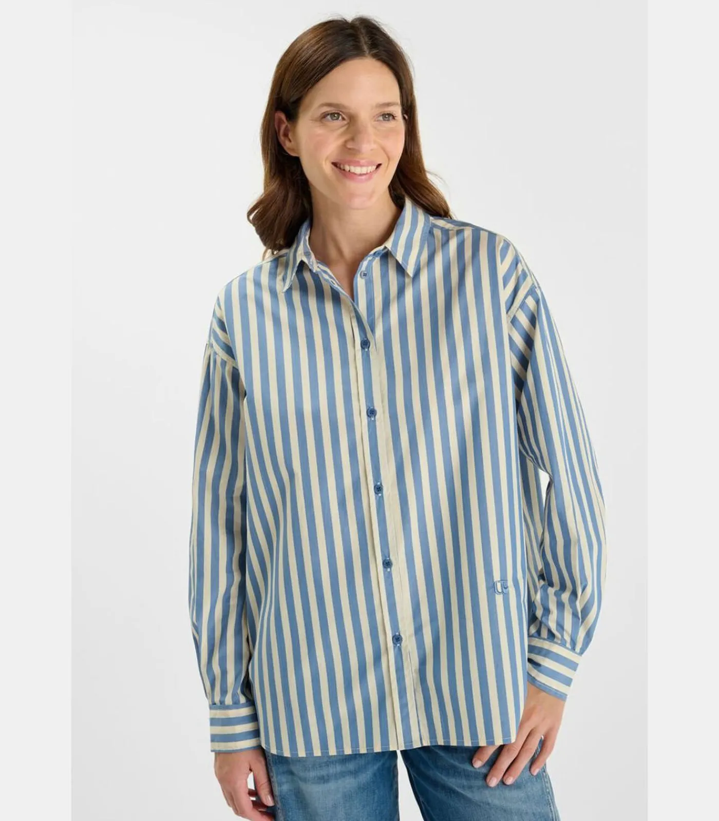 Le Temps des Cerises Overhemd ANA blue Sale