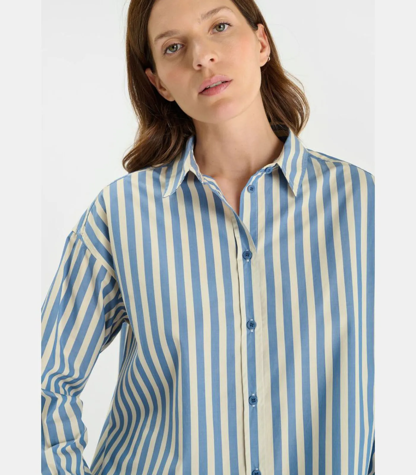 Le Temps des Cerises Overhemd ANA blue Sale