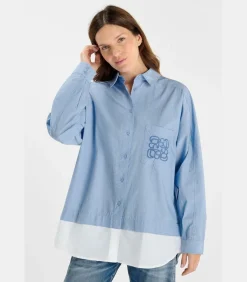 Le Temps des Cerises Overhemd MATIS blue Discount