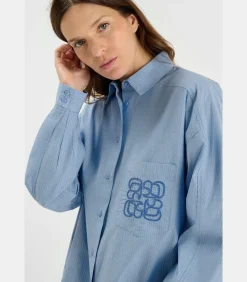 Le Temps des Cerises Overhemd MATIS blue Discount