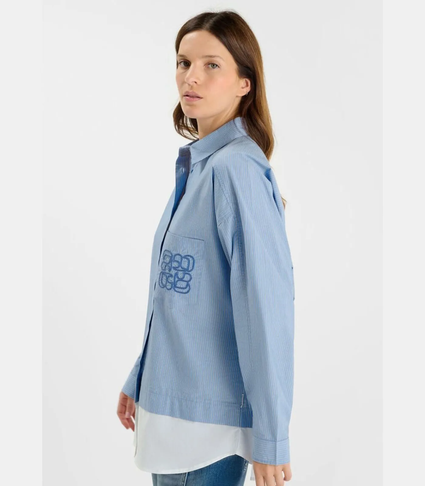 Le Temps des Cerises Overhemd MATIS blue Discount