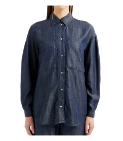 Armani Exchange Conn Overhemden Armani Exchange Overhemd blue