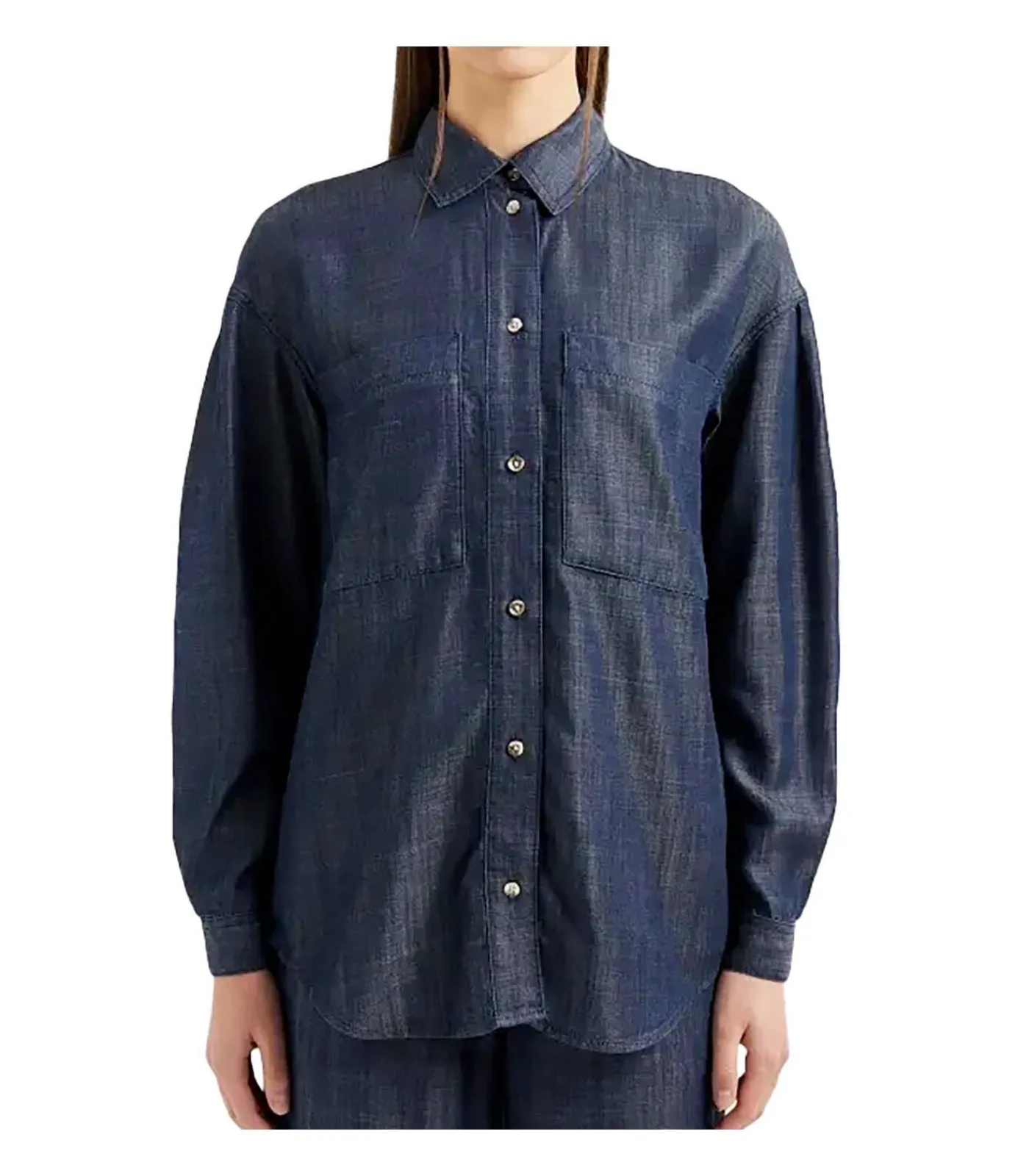 Armani Exchange Conn Overhemden Armani Exchange Overhemd blue