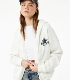 Koton Oversize Sweatshirt Met Kap en Zakdetail white Online