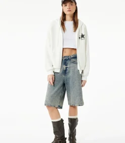 Koton Oversize Sweatshirt Met Kap en Zakdetail white Online