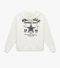 Koton Oversize Sweatshirt Met Kap en Zakdetail white Online