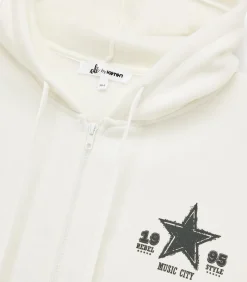 Koton Oversize Sweatshirt Met Kap en Zakdetail white Online