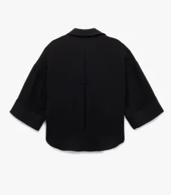Koton Oversized Blouse Zwart 3/4 Mouwen black Outlet