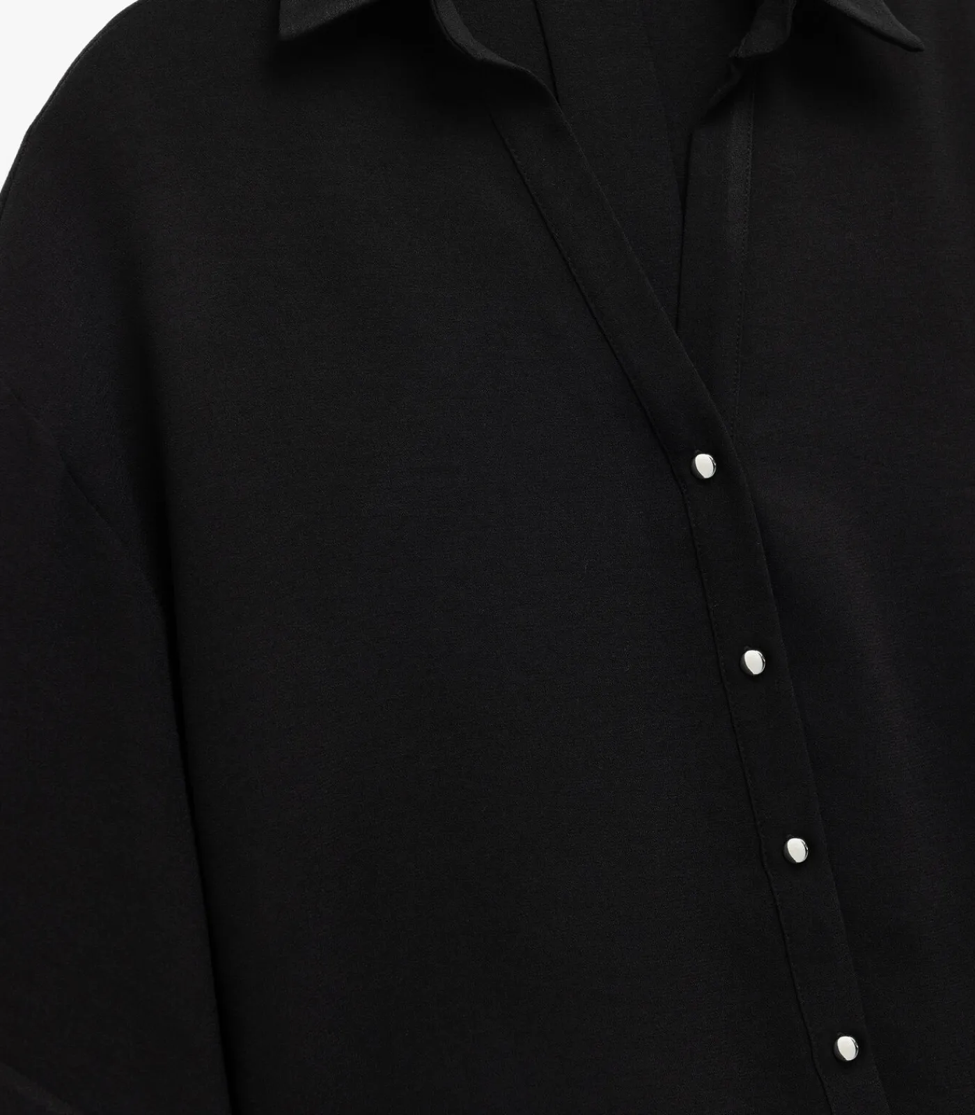Koton Oversized Blouse Zwart 3/4 Mouwen black Outlet