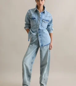 Marc O’Polo DENIM Oversized denim overhemd lightBlue New